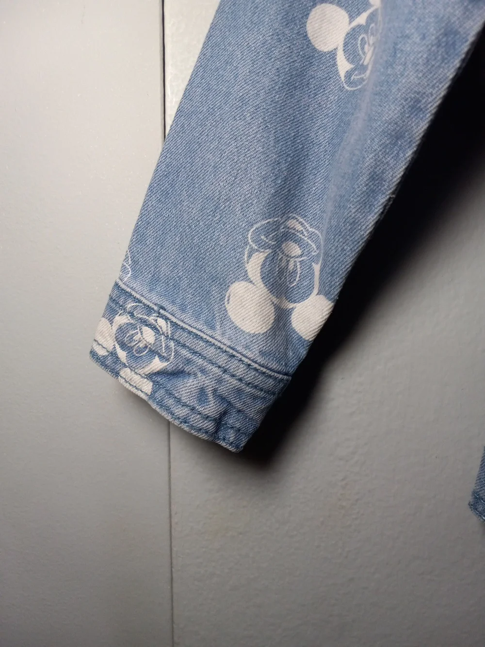 Disney Mickey Mouse Light Blue Denim Jacket for Kids Size 4T
